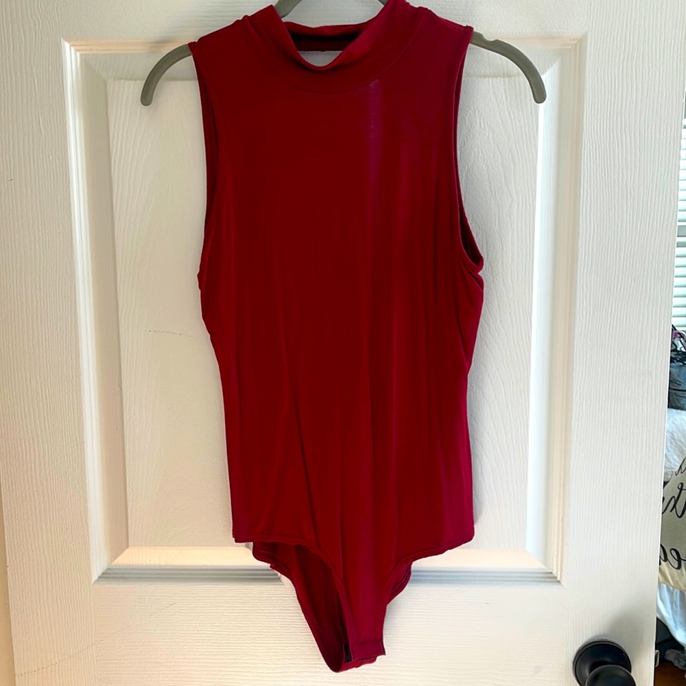 Red body suit